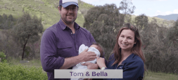 Tom and Bella Gay honing their
<div>business skills.</div>